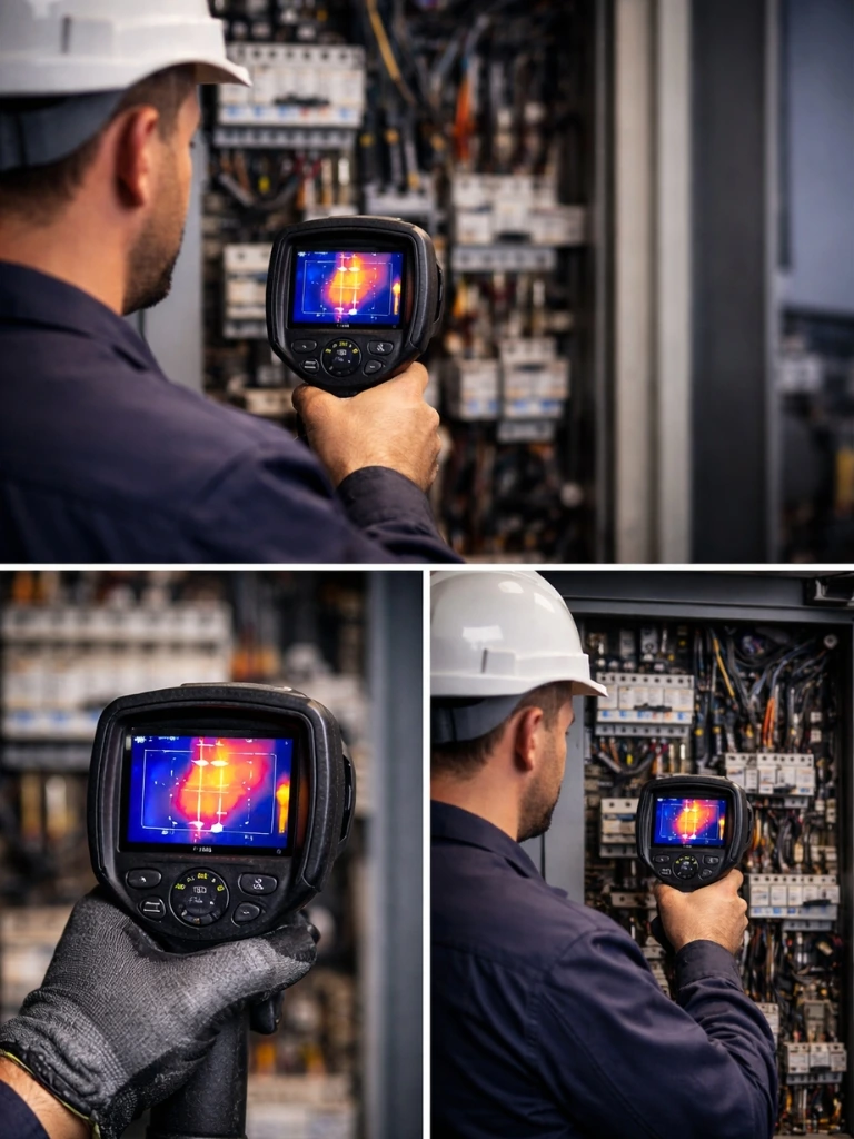 Infrared thermal scan switchboard